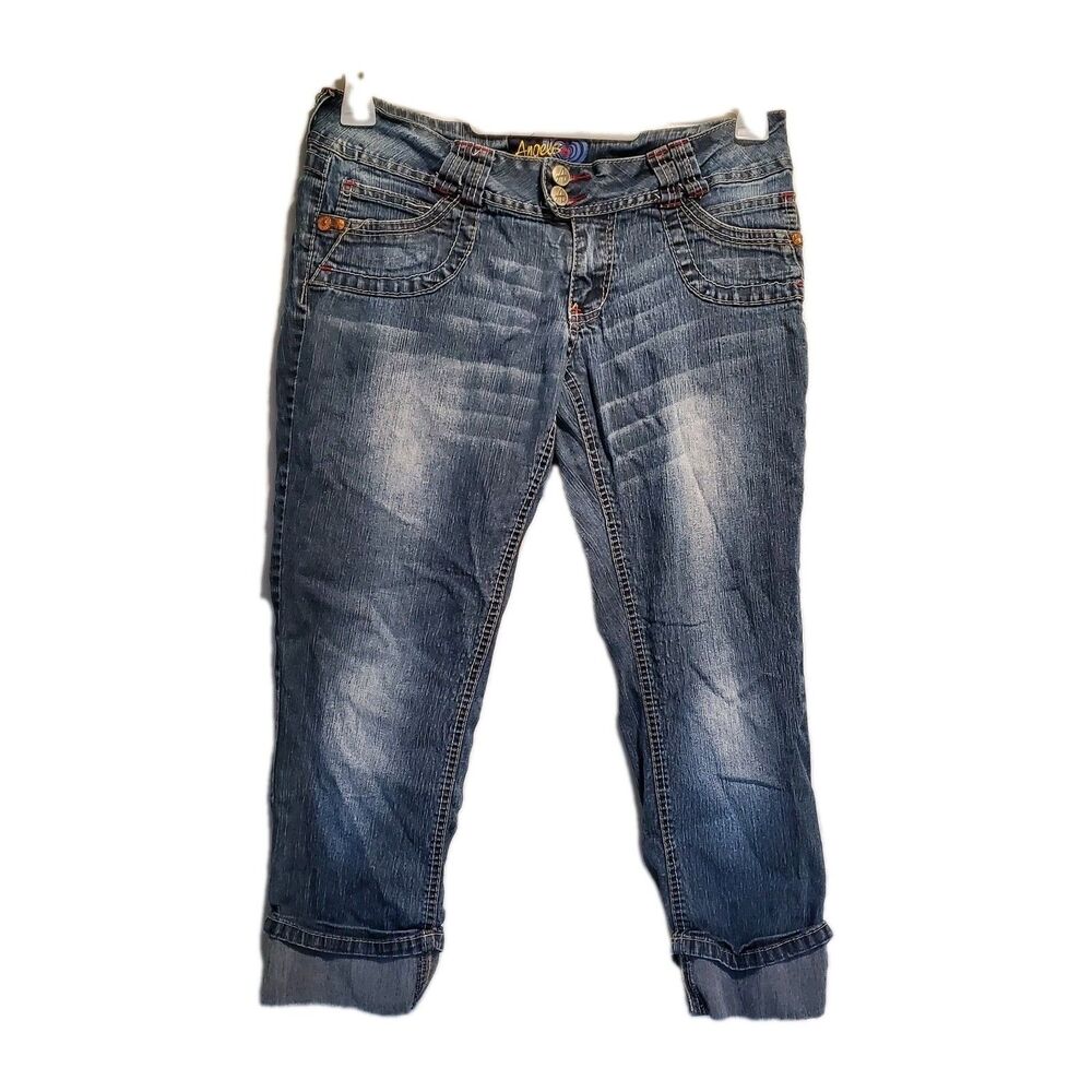 Angels Jeans Womens Size‎ 9 Cuffed Ankles Blue